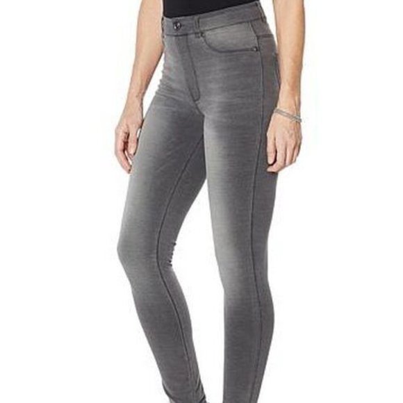 DG2 Diane Gilman Flex Pull On Skinny Jeggings  gray 4XT  w-002 - Picture 5 of 5